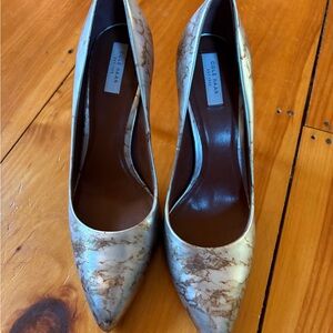 Cole Haan Women's Metallic and Brown Heels